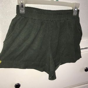 Green shorts